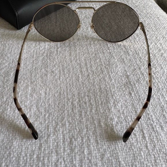 Valentino Gold-Toned Aviator Sunglasses - Picture 4 of 5